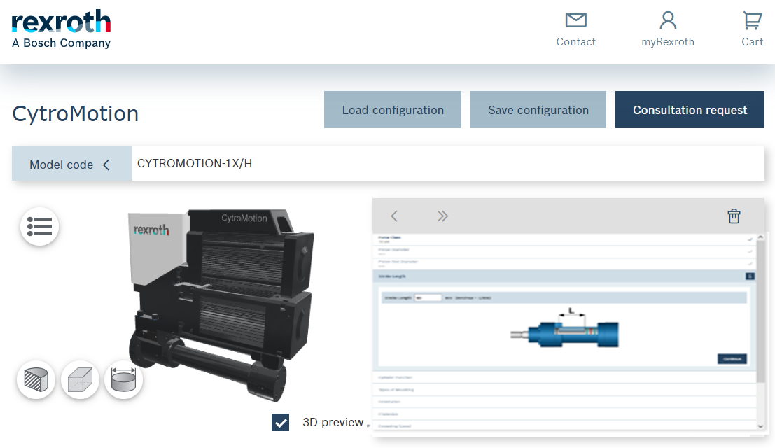 博世力士乐发布在线配置液压系统3D CAD目录的图2